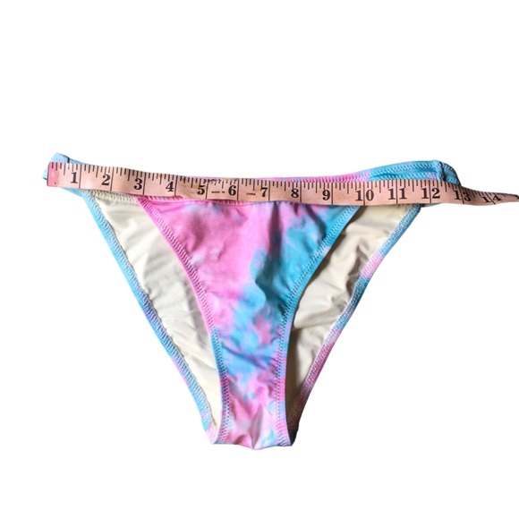 Re/done x Solid&striped Pink Tye Dye Bikini strapless top high waisted bottoms - Picture 11 of 16